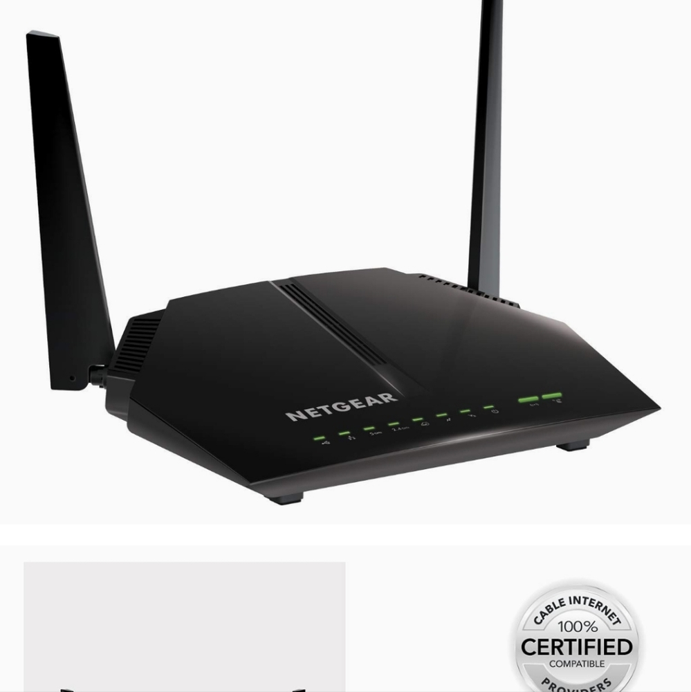 NETGEAR AC1200 Dual Band Cable Modem WiFi Router - Picture 7 of 8